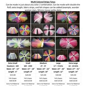 Tutus - TONS of colors, comes with a matching bow